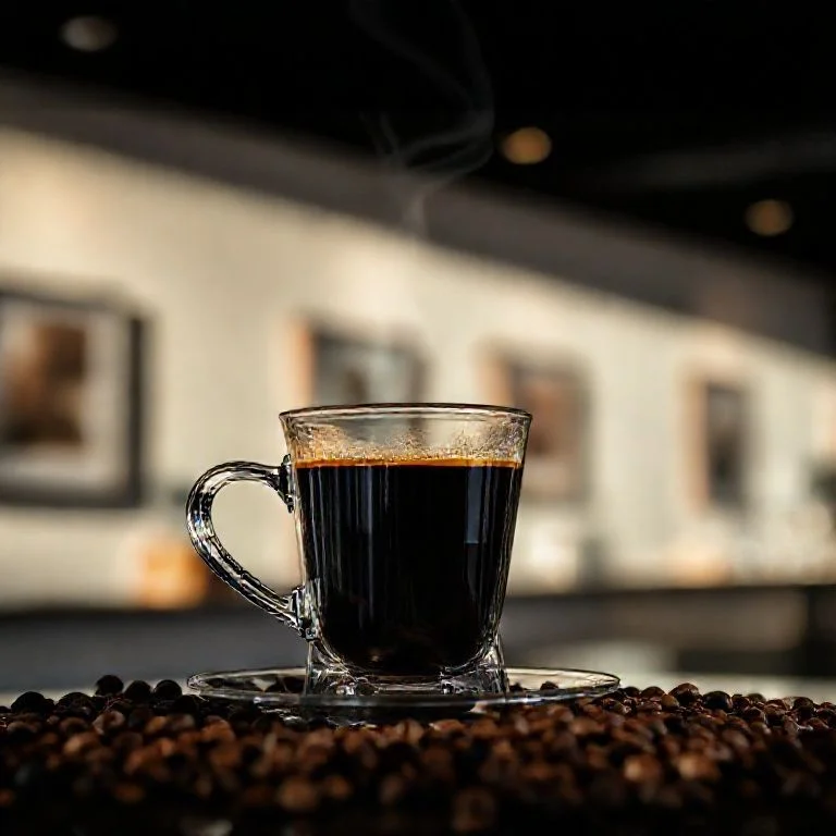 Close-up of a sophisticated coffee grinding machine in action